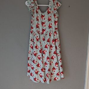 Dot Dot Smile Red and Mint Green  Kids Twirl Santa  Casual Dress 7